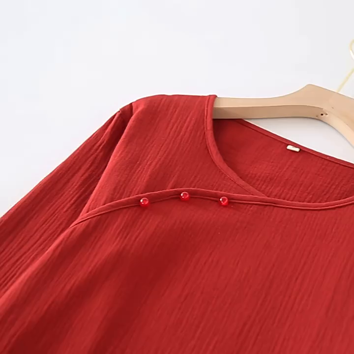 91家纺网 家纺一手货源 找家纺 （总）洛兰沙家居馆 红色结婚情侣纯棉睡衣新婚情侣套装婚用红色系本命年睡衣厂家批发