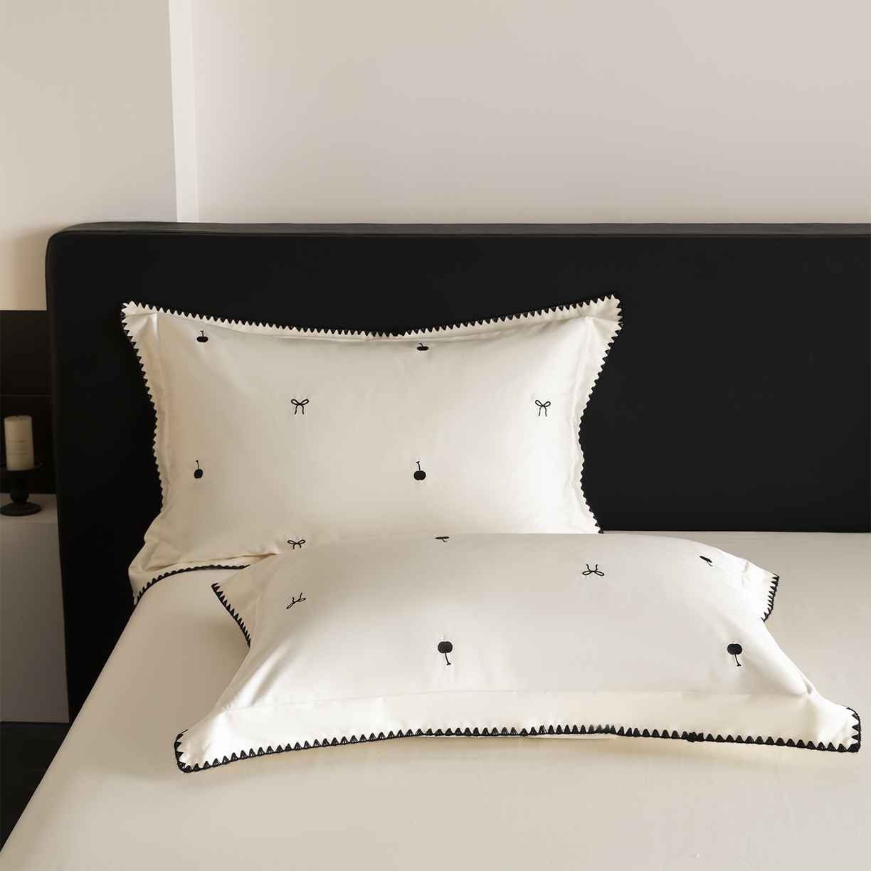 91家纺网 家纺一手货源 找家纺 （总）蓝邻家纺 2026新款全棉50s长绒棉轻奢风贝壳边四件套系列