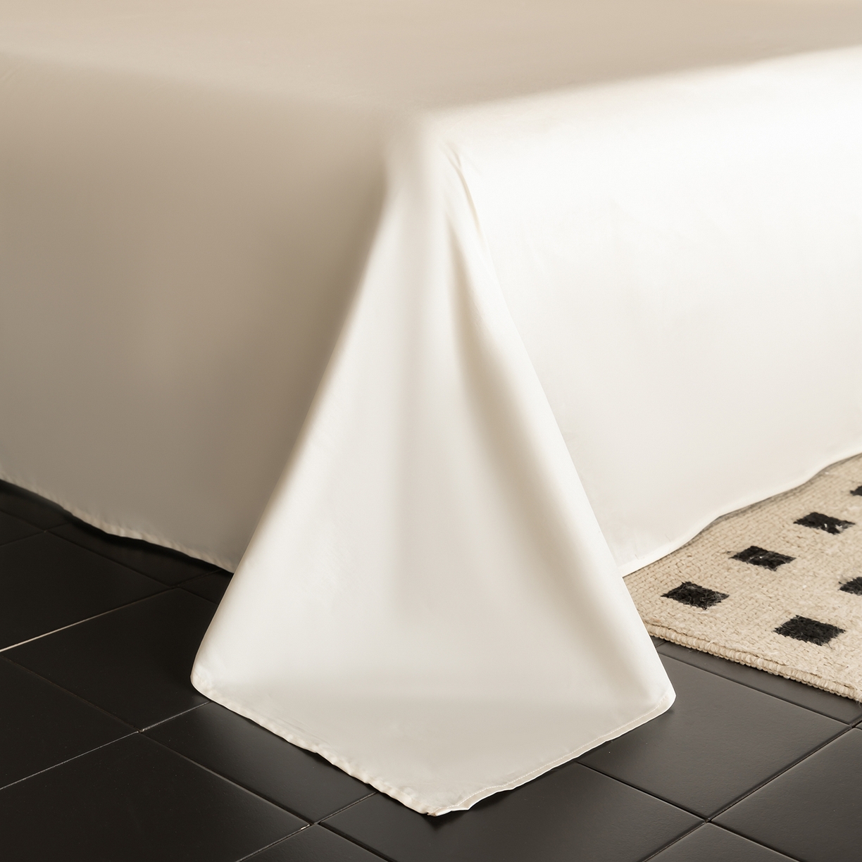 91家纺网 家纺一手货源 找家纺 （总）蓝邻家纺 2026新款全棉50s长绒棉轻奢风贝壳边四件套系列