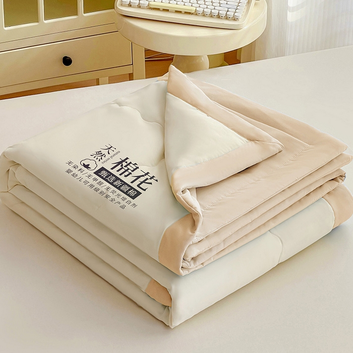 91家纺网 家纺一手货源 找家纺 （总）易展家居 2026新款水洗棉新疆棉花夏被-棉花棉花+熊猫款