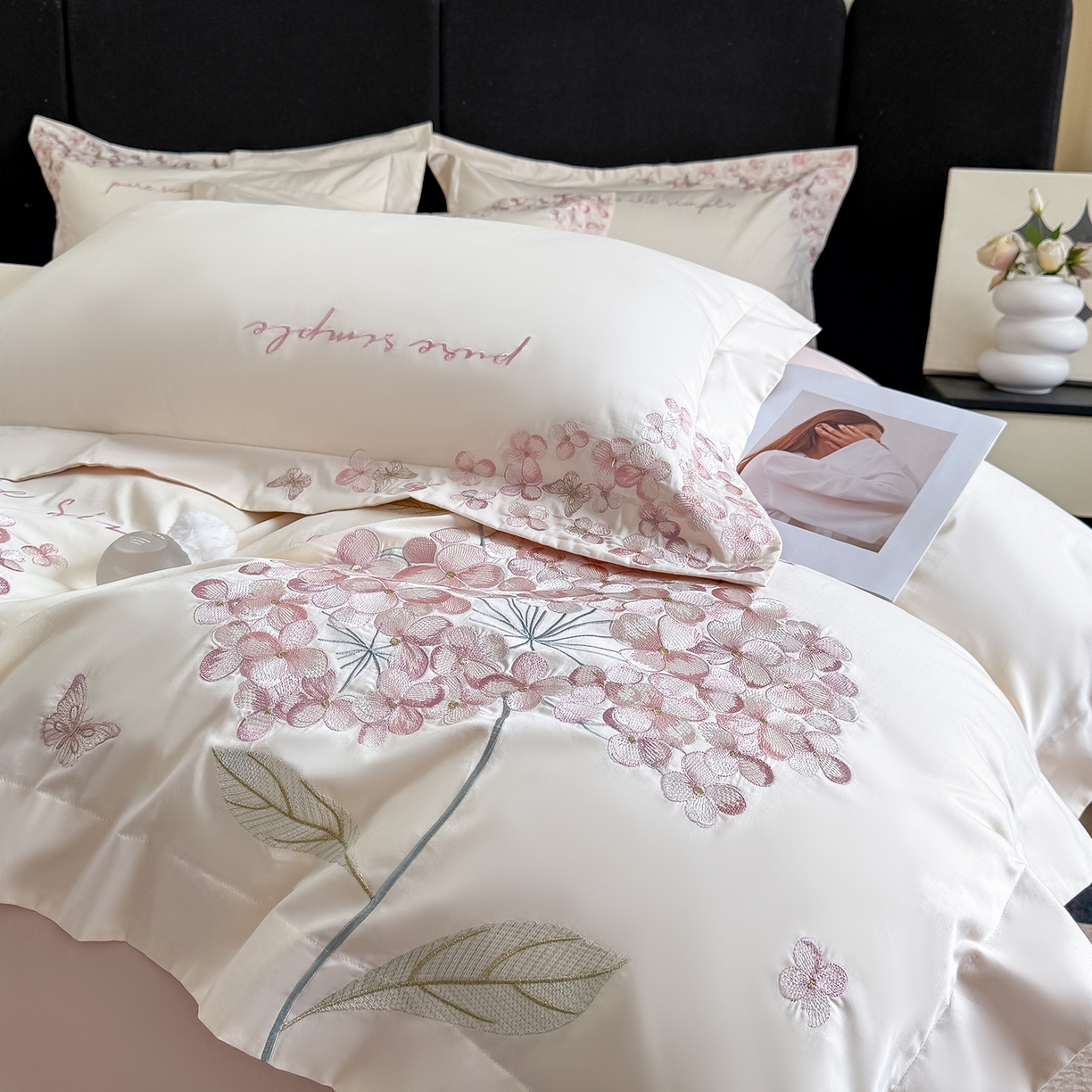 91家纺网 家纺一手货源 找家纺 （总）置顶家纺 2026新款亲肤刺绣四件套-薇朵