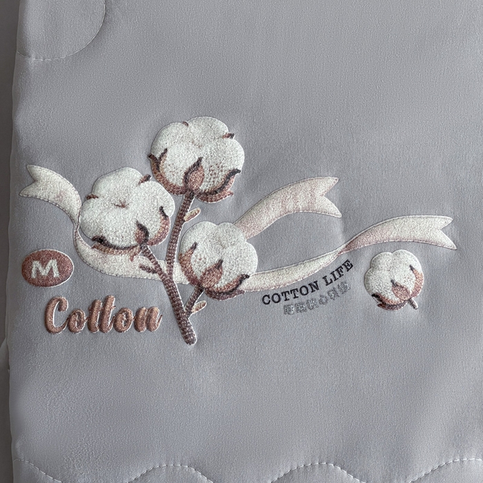 91家纺网 家纺一手货源 找家纺 易展家居 2026新款水洗棉新疆棉花夏被-棉花棉花+熊猫款 棉花-灰色