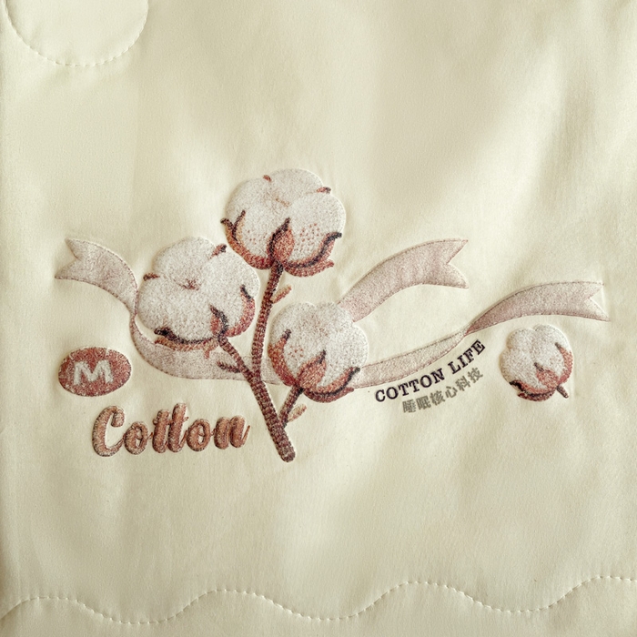 91家纺网 家纺一手货源 找家纺 易展家居 2026新款水洗棉新疆棉花夏被-棉花棉花+熊猫款 棉花-浅黄