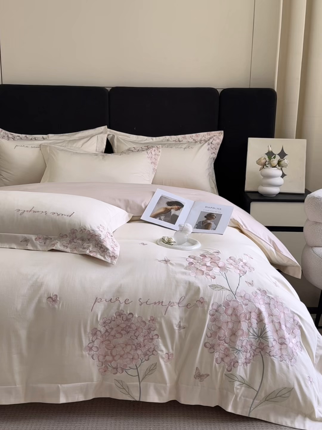 91家纺网 家纺一手货源 找家纺 （总）置顶家纺 2026新款亲肤刺绣四件套-薇朵