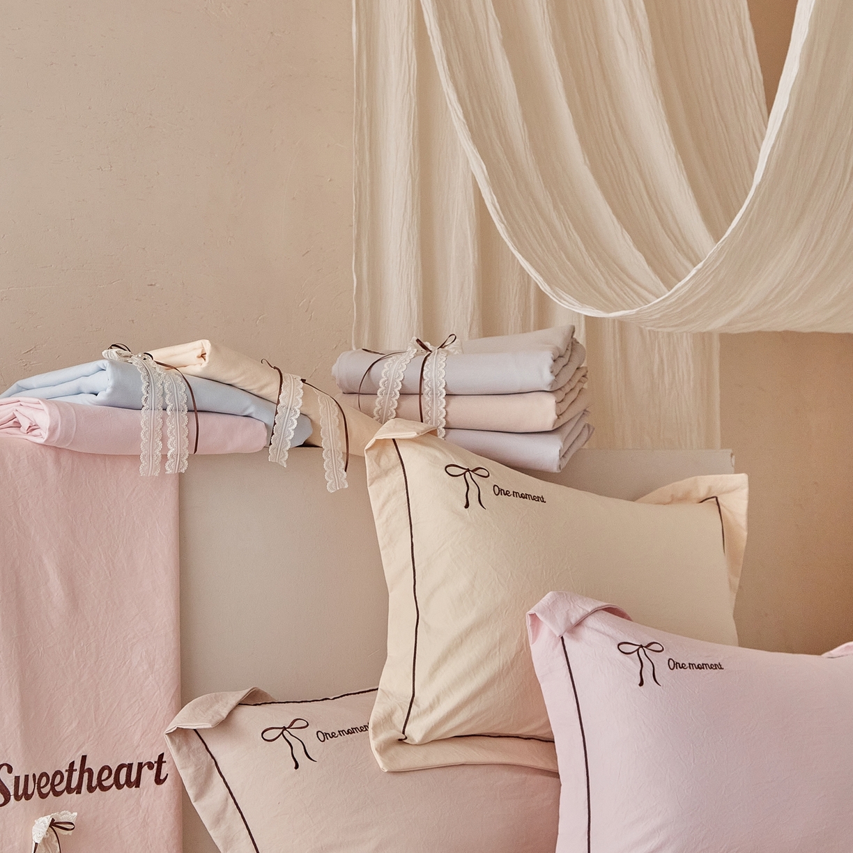 91家纺网 家纺一手货源 找家纺 （总）孑寐家纺 2026新款索菲亚系列云柔棉床盖四件套