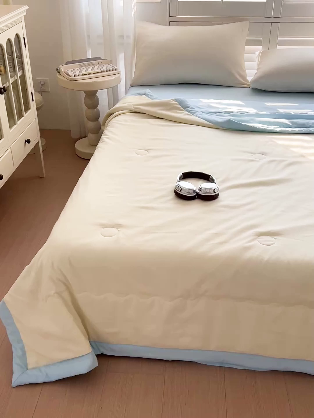 91家纺网 家纺一手货源 找家纺 易展家居 2026新款水洗棉新疆棉花夏被-棉花棉花+熊猫款 棉花·黄拼蓝