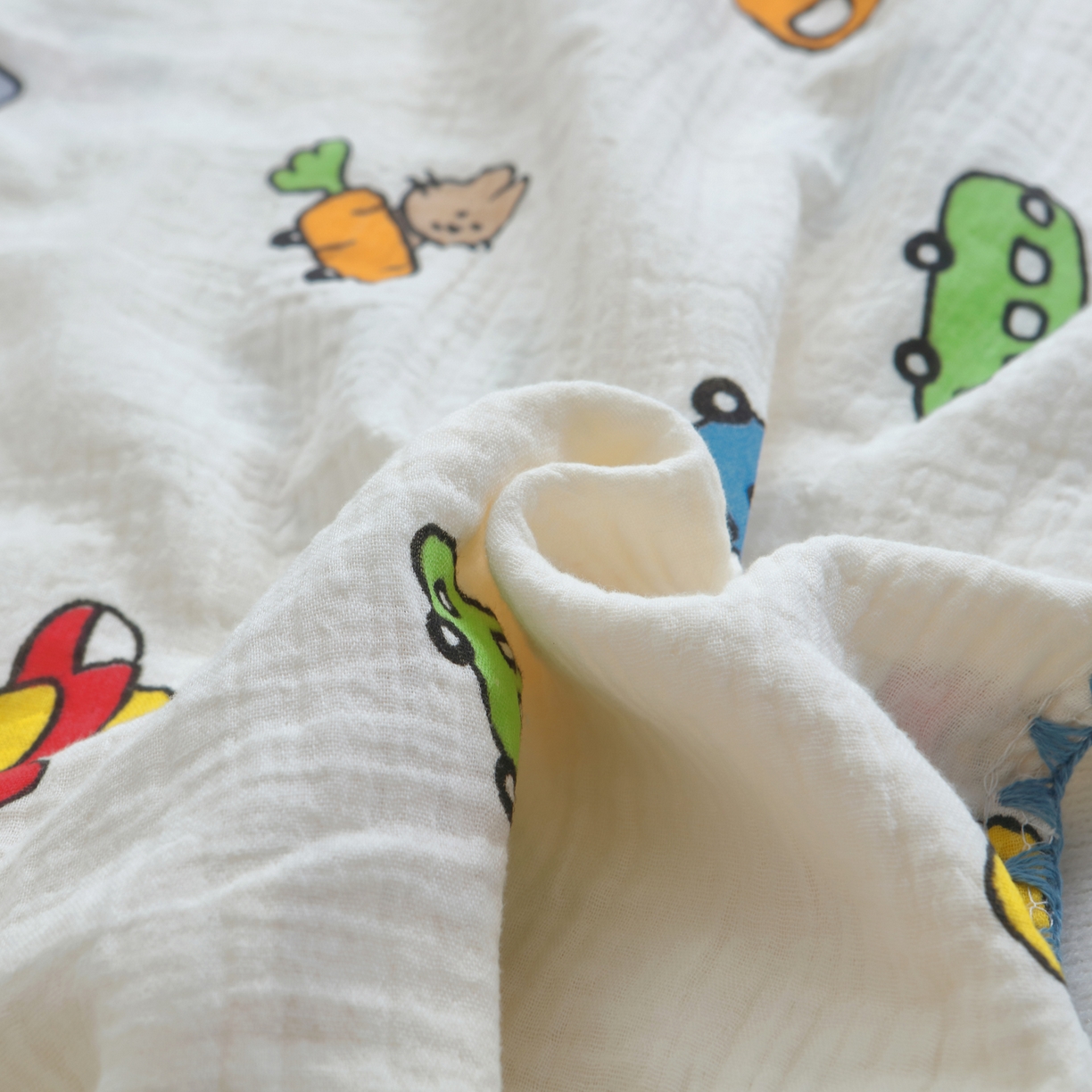 91家纺网 家纺一手货源 找家纺 兄弟坊 2026新款全棉皱皱纱枕套枕头婴儿枕幼儿园枕学生枕宝宝枕套枕芯 小汽车