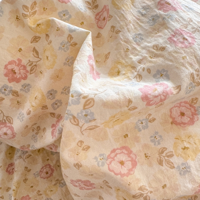 91家纺网 家纺一手货源 找家纺 睡美美家纺 2026新款A类古法水洗棉法式花边四件套 剪秋