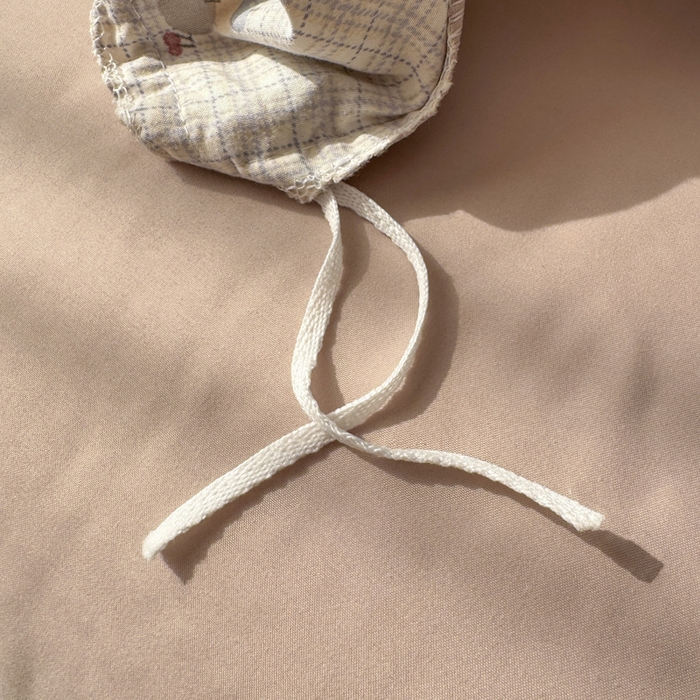 91家纺网 家纺一手货源 找家纺 睡美美家纺 2026新款A类古法水洗棉法式花边四件套 格纹小象