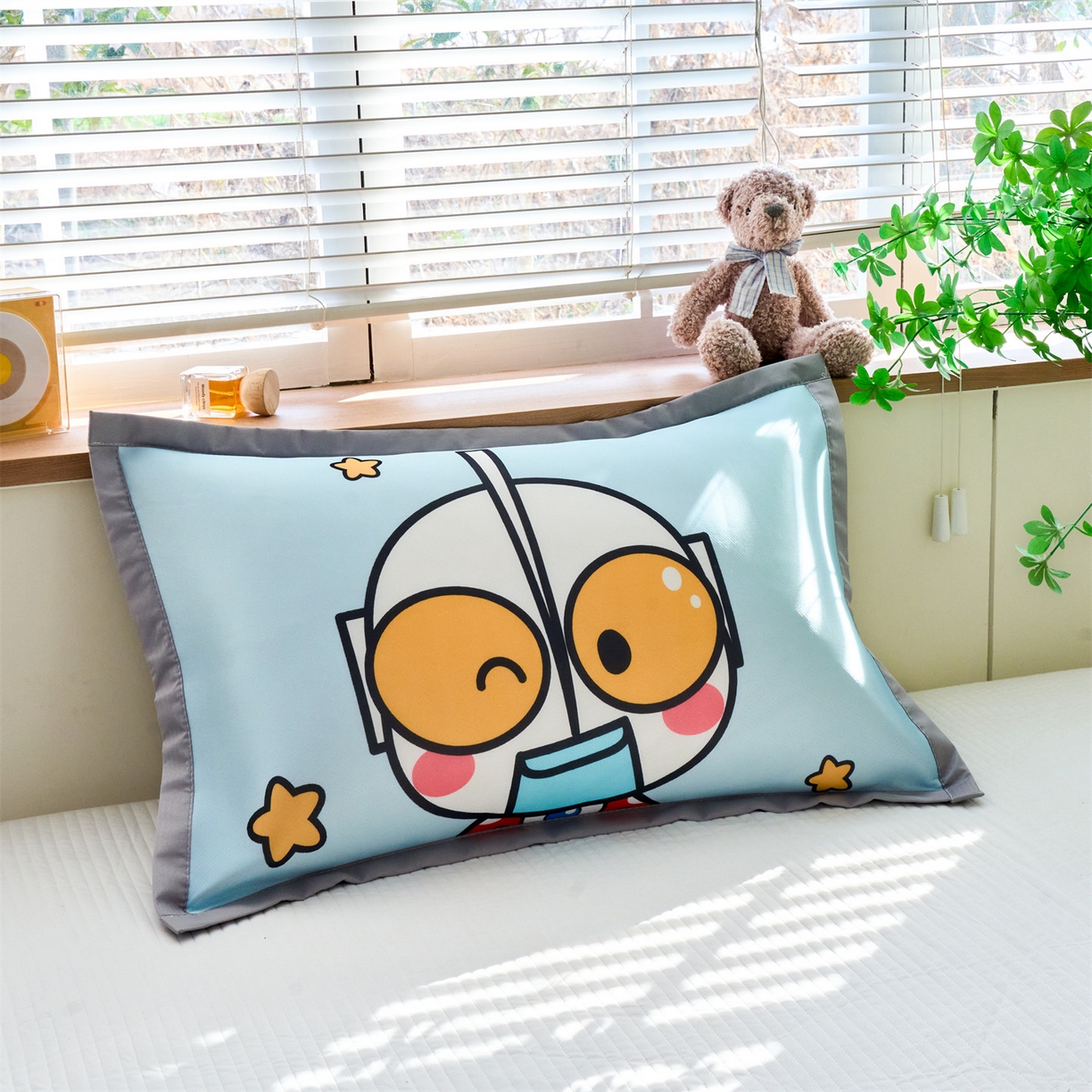 91家纺网 家纺一手货源 找家纺 （总）兄弟坊 2026新款正版授权卡通儿童冰丝枕套枕头枕芯午睡枕卡通枕套