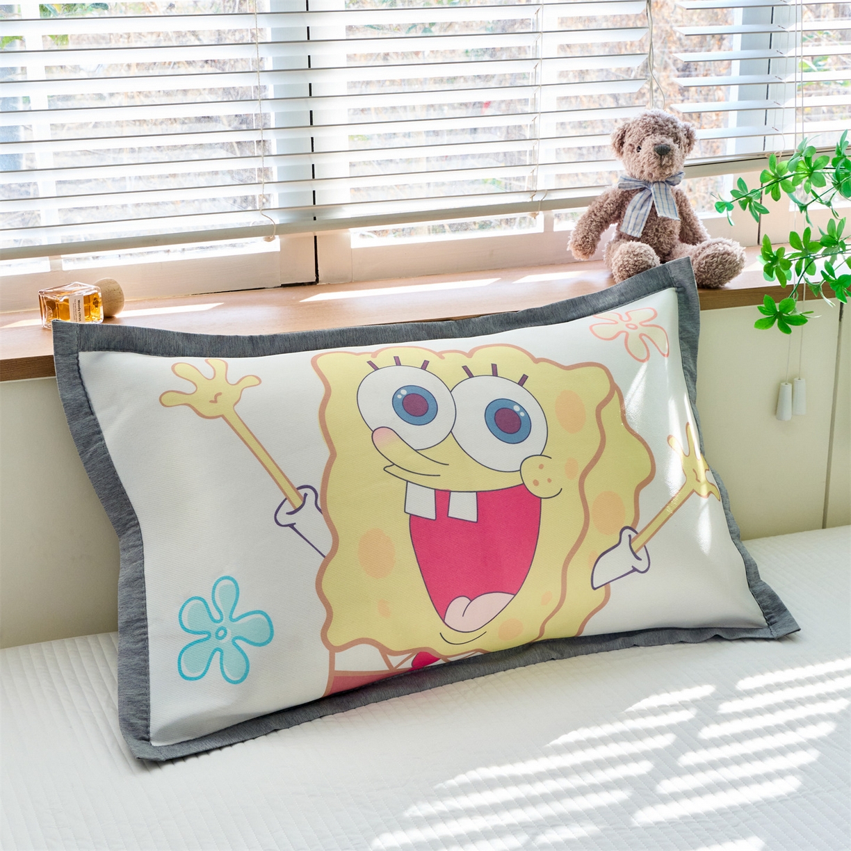 兄弟坊 2026新款正版授权卡通儿童冰丝枕套枕头枕芯午睡枕卡通枕套 乐天海绵