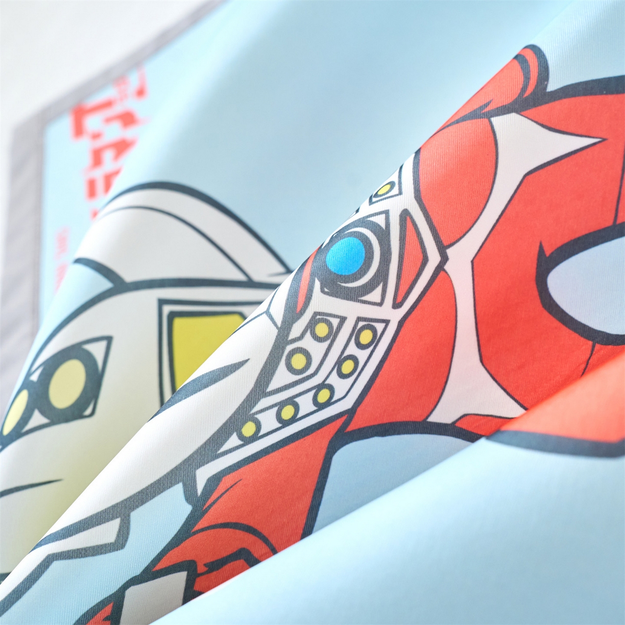 91家纺网 家纺一手货源 找家纺 兄弟坊 2026新款正版授权卡通儿童冰丝枕套枕头枕芯午睡枕卡通枕套 冠军奥特