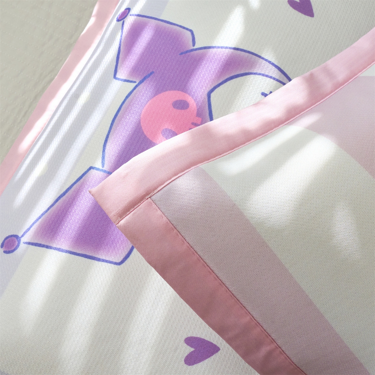 91家纺网 家纺一手货源 找家纺 兄弟坊 2026新款正版授权卡通儿童冰丝枕套枕头枕芯午睡枕卡通枕套 信封库洛米