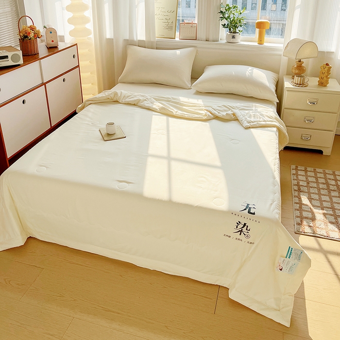 91家纺网 家纺一手货源 找家纺 （总）易展家居 2026新款水洗棉大豆纤维夏被