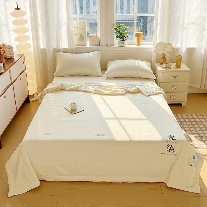 91家纺网 家纺一手货源 找家纺 （总）易展家居 2026新款水洗棉大豆纤维夏被