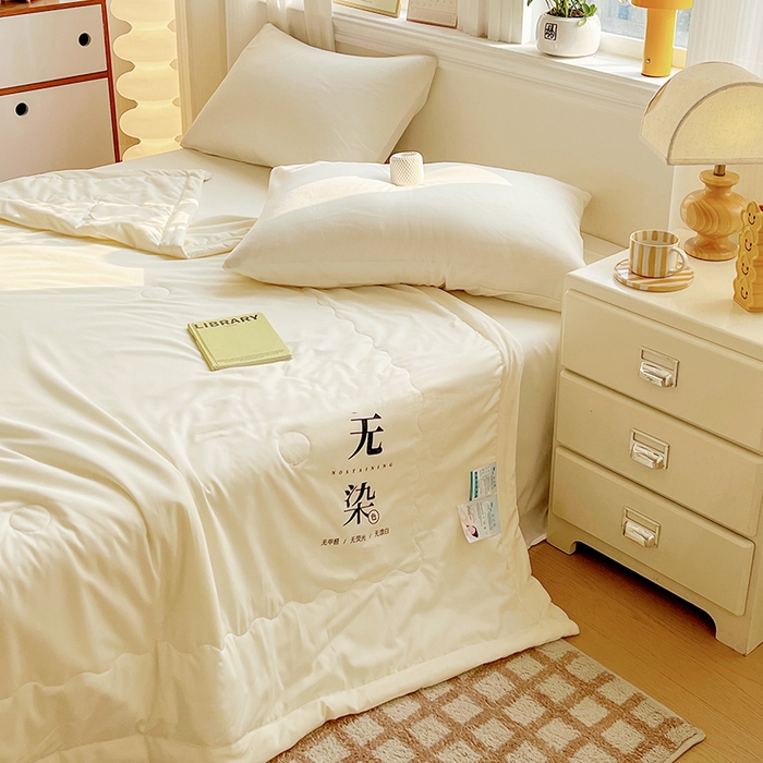 91家纺网 家纺一手货源 找家纺 （总）易展家居 2026新款水洗棉大豆纤维夏被