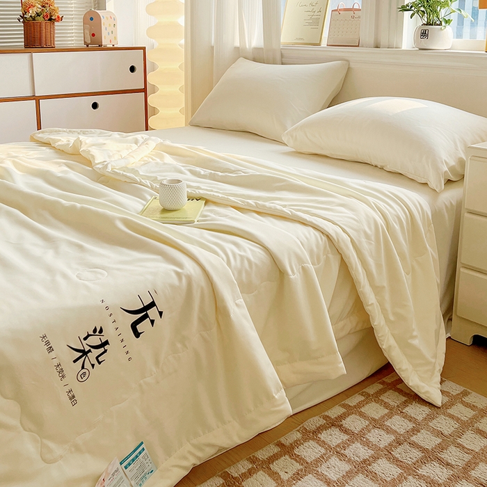 91家纺网 家纺一手货源 找家纺 （总）易展家居 2026新款水洗棉大豆纤维夏被