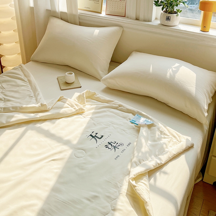 91家纺网 家纺一手货源 找家纺 （总）易展家居 2026新款水洗棉大豆纤维夏被