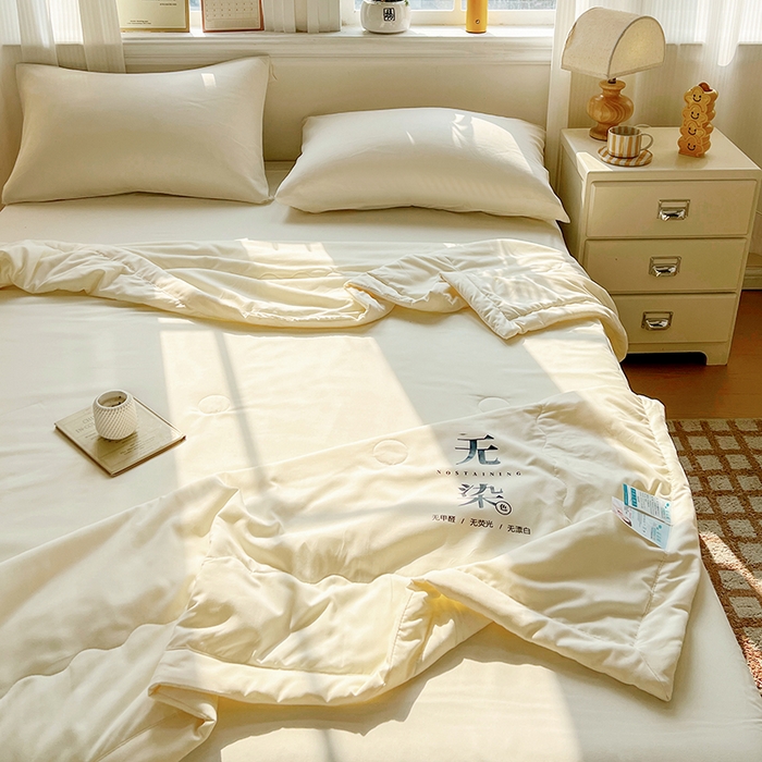 91家纺网 家纺一手货源 找家纺 （总）易展家居 2026新款水洗棉大豆纤维夏被