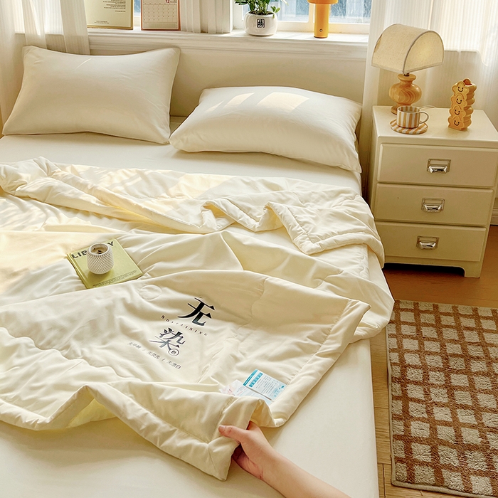 91家纺网 家纺一手货源 找家纺 （总）易展家居 2026新款水洗棉大豆纤维夏被