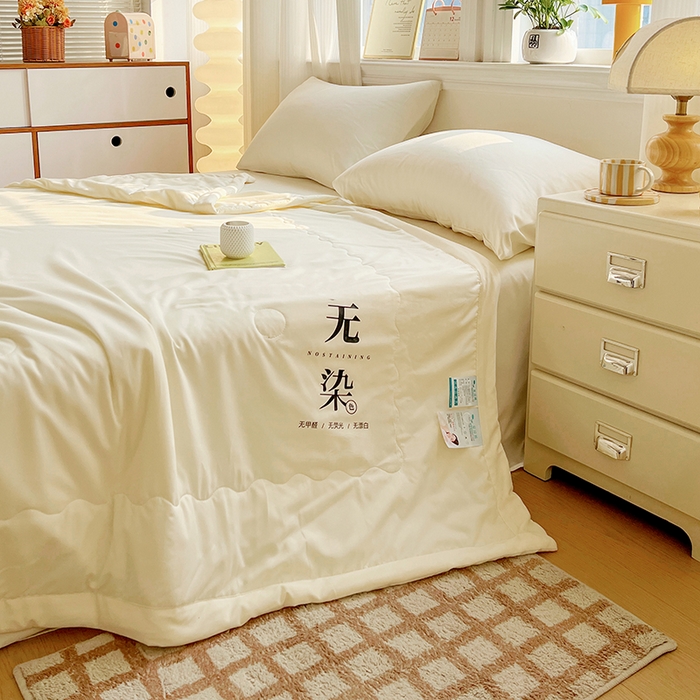 91家纺网 家纺一手货源 找家纺 （总）易展家居 2026新款水洗棉大豆纤维夏被