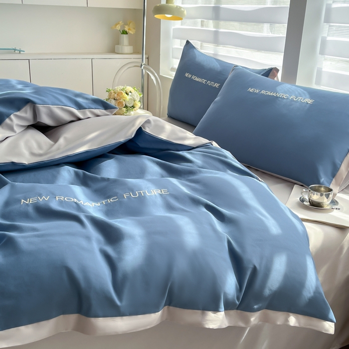 91家纺网 家纺一手货源 找家纺 （总）花愿（原花纪） 2026新款加密水洗棉刺绣四件套-米兰