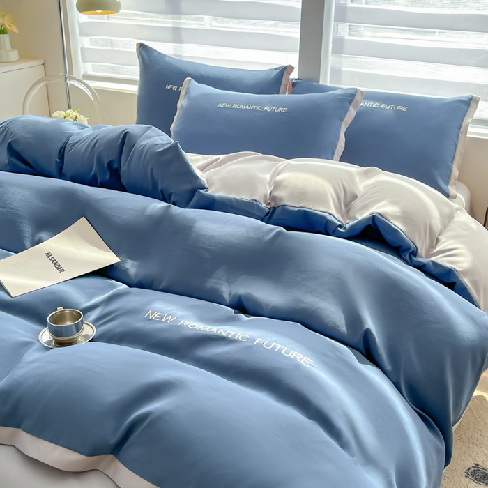 91家纺网 家纺一手货源 找家纺 （总）花愿（原花纪） 2026新款加密水洗棉刺绣四件套-米兰