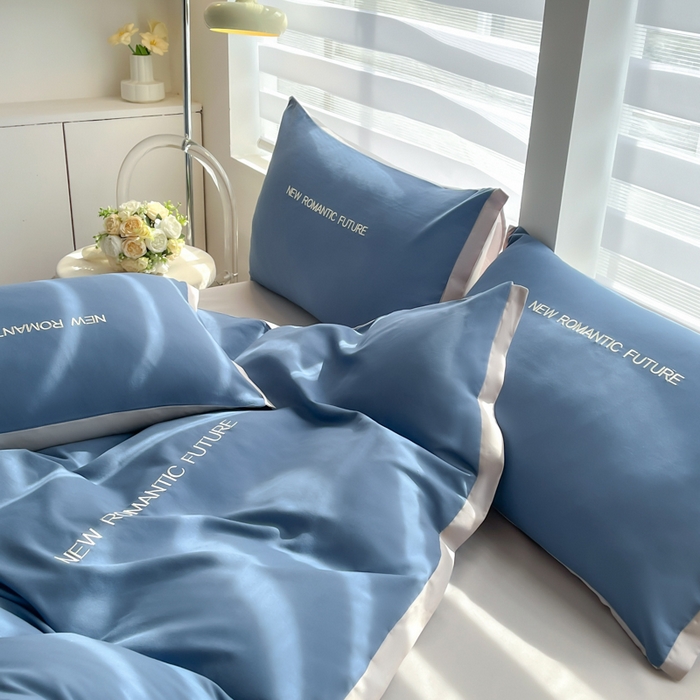 91家纺网 家纺一手货源 找家纺 （总）花愿（原花纪） 2026新款加密水洗棉刺绣四件套-米兰