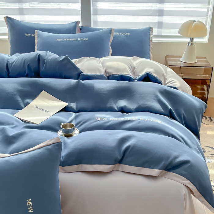 91家纺网 家纺一手货源 找家纺 （总）花愿（原花纪） 2026新款加密水洗棉刺绣四件套-米兰