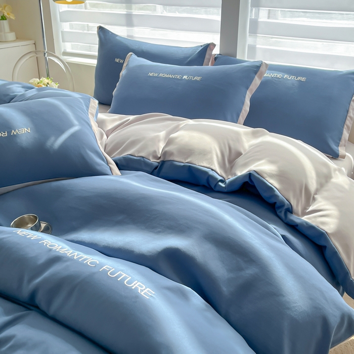 91家纺网 家纺一手货源 找家纺 （总）花愿（原花纪） 2026新款加密水洗棉刺绣四件套-米兰