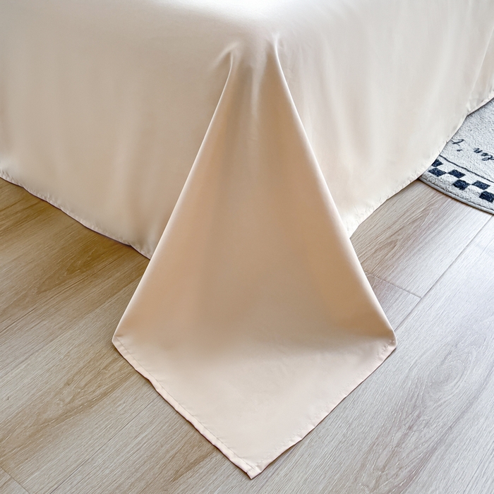 91家纺网 家纺一手货源 找家纺 花愿（原花纪） 2026新款加密水洗棉刺绣四件套-米兰 米兰-奶昔白+奶茶