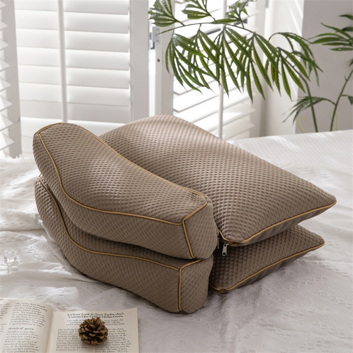 91家纺网 家纺一手货源 找家纺 （总）仁宇枕业 2026新款新品 多功能可拆可分开多用荞麦枕凉感护脊组合枕头枕芯