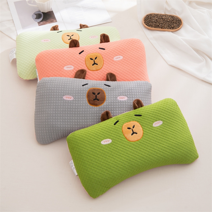 （总）仁宇枕业 2026新款新品凉豆豆荞麦枕头卡皮巴拉夏季儿童荞麦枕芯