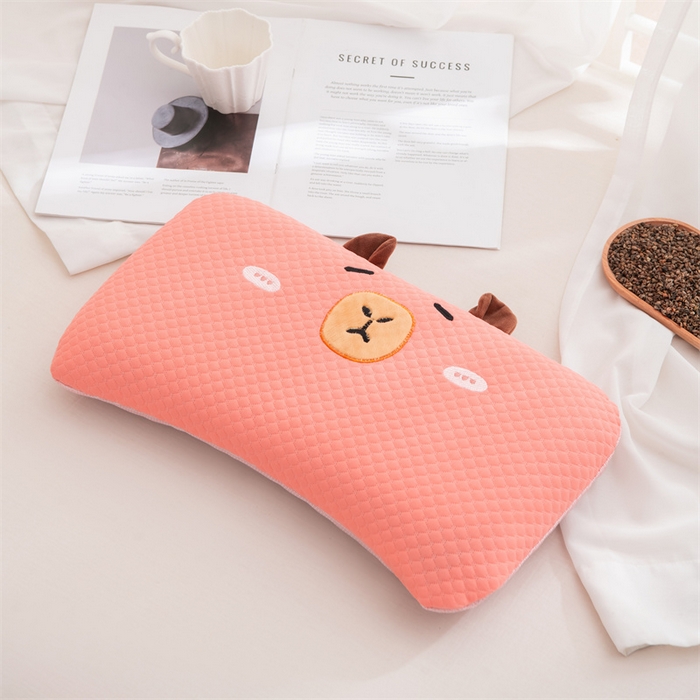 91家纺网 家纺一手货源 找家纺 （总）仁宇枕业 2026新款新品凉豆豆荞麦枕头卡皮巴拉夏季儿童荞麦枕芯