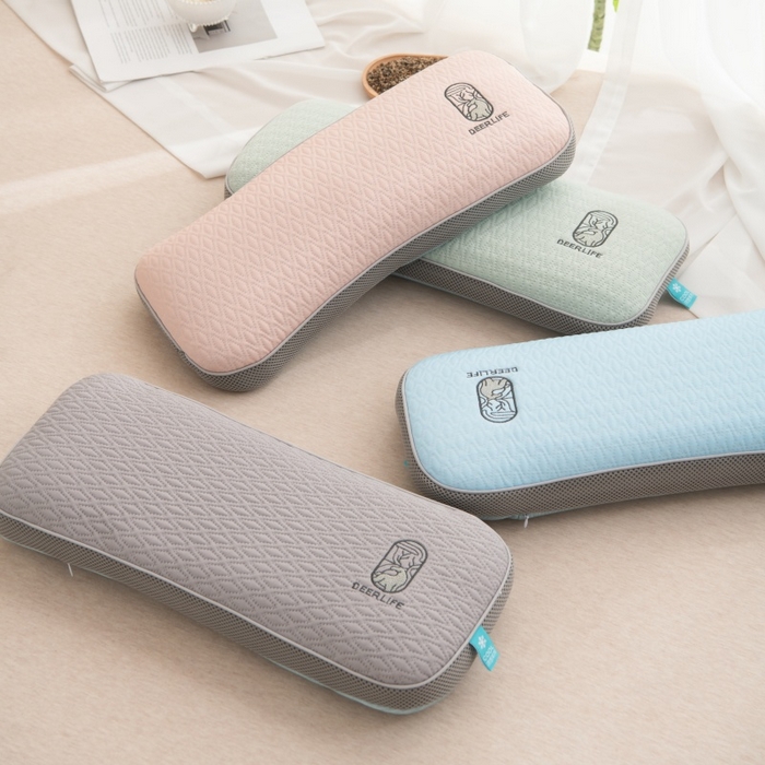 91家纺网 家纺一手货源 找家纺 （总）仁宇枕业 2026新款新品清凉夏季凉豆豆一鹿有你系列骨头护颈头枕腰枕荞麦枕头枕芯