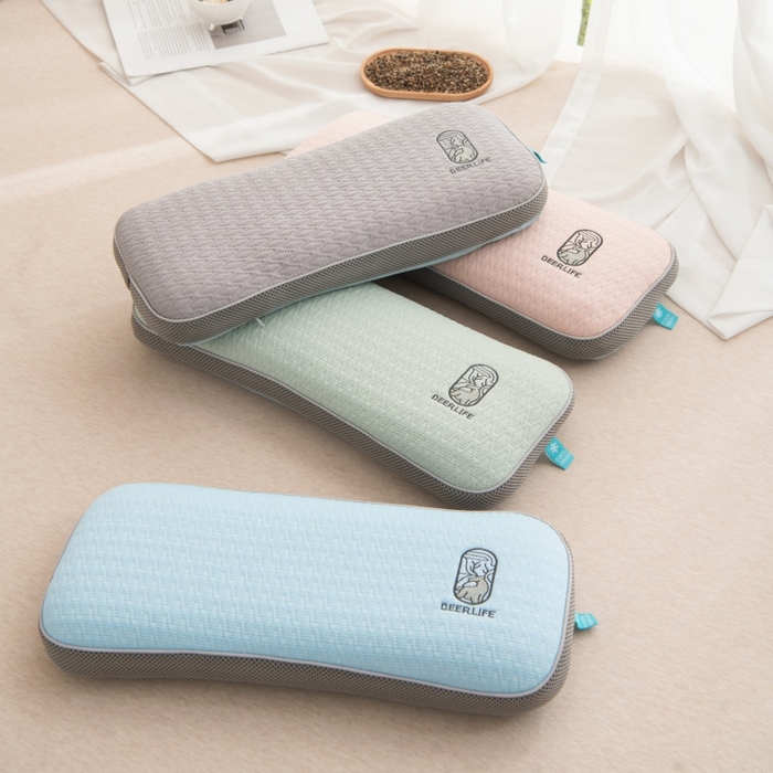 91家纺网 家纺一手货源 找家纺 （总）仁宇枕业 2026新款新品清凉夏季凉豆豆一鹿有你系列骨头护颈头枕腰枕荞麦枕头枕芯