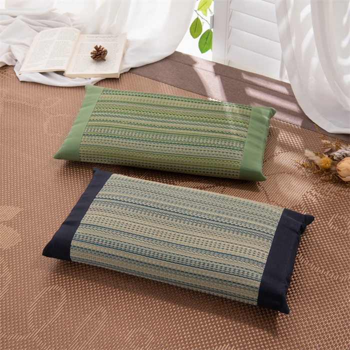 91家纺网 家纺一手货源 找家纺 （总）仁宇枕业 2026新款新品清爽夏凉透气吸湿排汗枕天然蔺草宫廷系列抱睡枕头枕芯