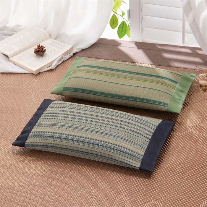 91家纺网 家纺一手货源 找家纺 （总）仁宇枕业 2026新款新品清爽夏凉透气吸湿排汗枕天然蔺草宫廷系列抱睡枕头枕芯