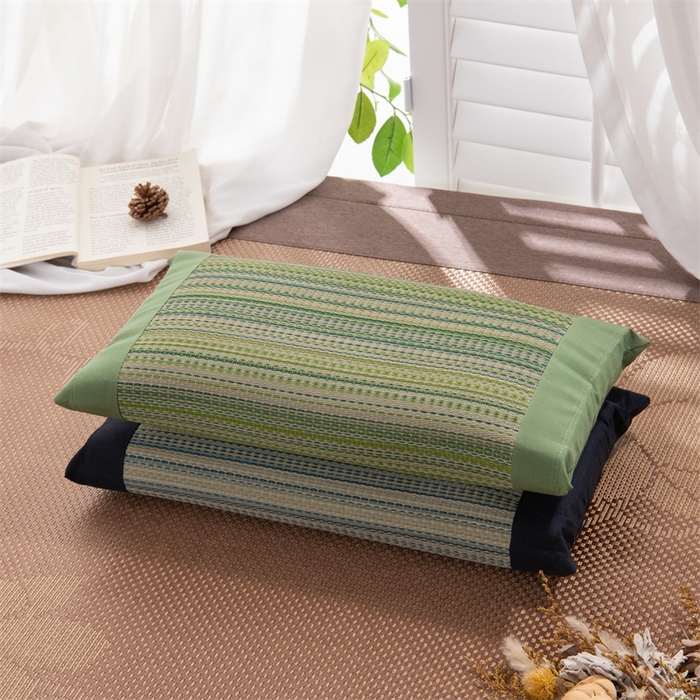 91家纺网 家纺一手货源 找家纺 （总）仁宇枕业 2026新款新品清爽夏凉透气吸湿排汗枕天然蔺草宫廷系列抱睡枕头枕芯