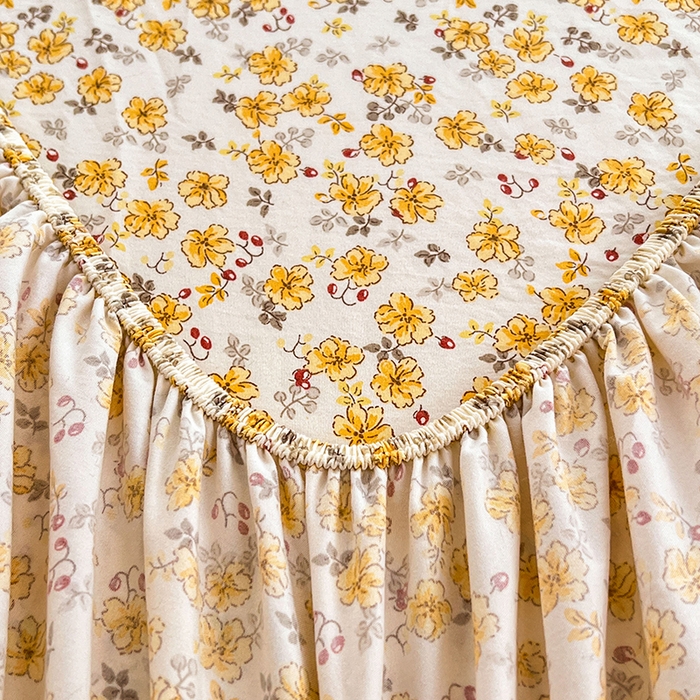 91家纺网 家纺一手货源 找家纺 （总）梦舒羽 2026新款A类云朵棉亲肤四季款刺绣床笠席梦思床罩全包床单三件套