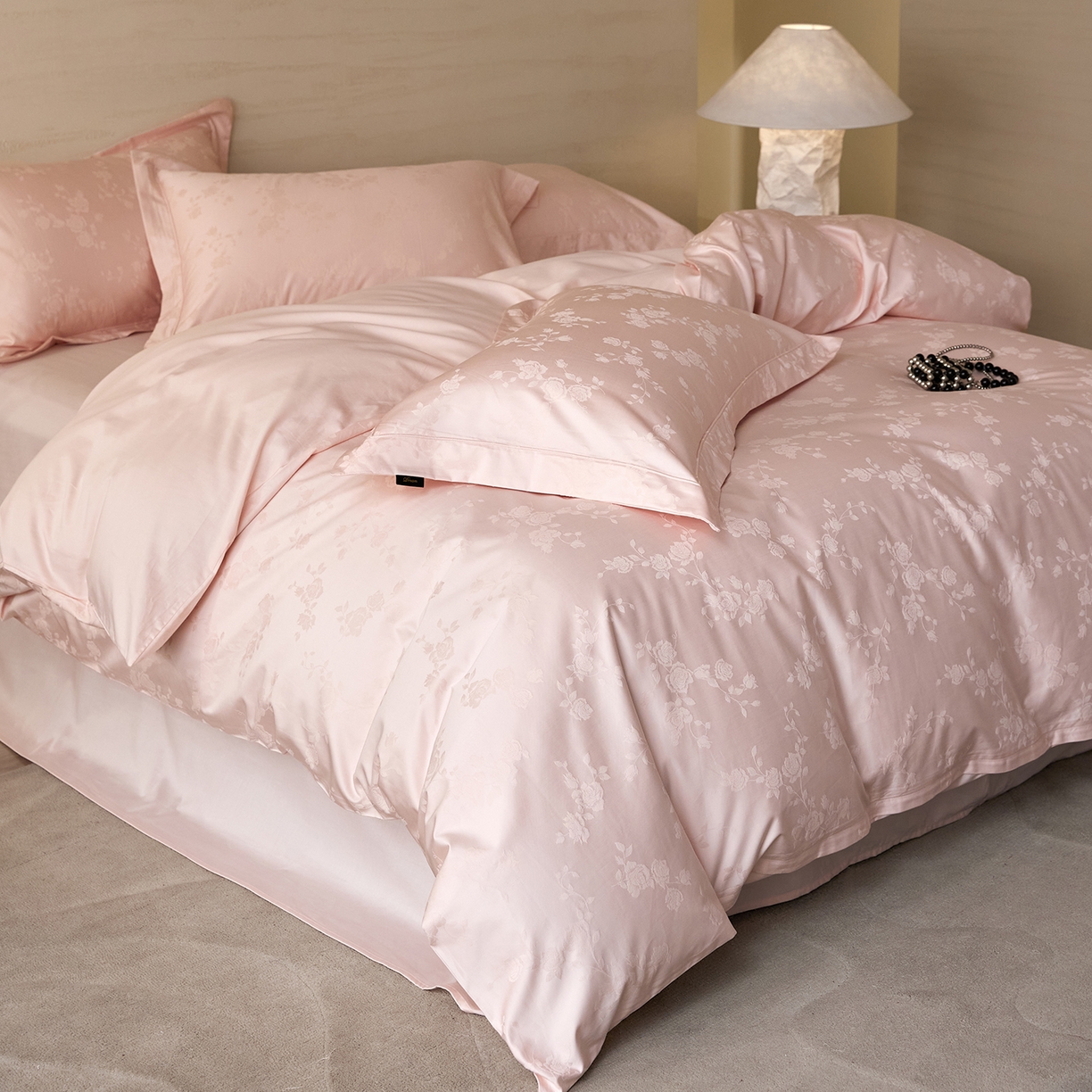 91家纺网 家纺一手货源 找家纺 （总）梧桐树 2026新款60支长绒棉提花高奢系列四件套