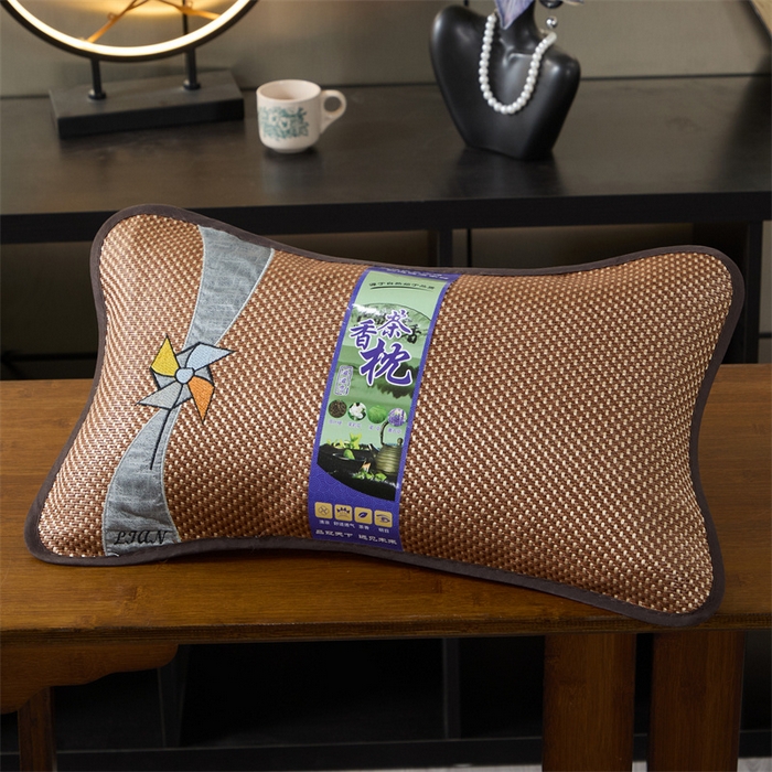 （总）仁宇枕业 2026新款新品 夏季冰凉清凉藤席凉席花草荞麦枕头枕芯