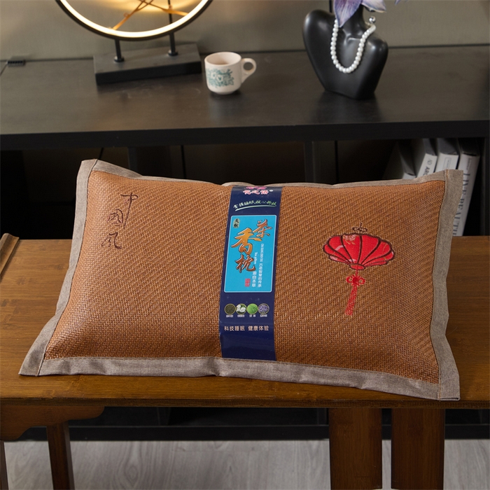 91家纺网 家纺一手货源 找家纺 （总）仁宇枕业 2026新款新品 夏季冰凉清凉藤席凉席花草荞麦枕头枕芯