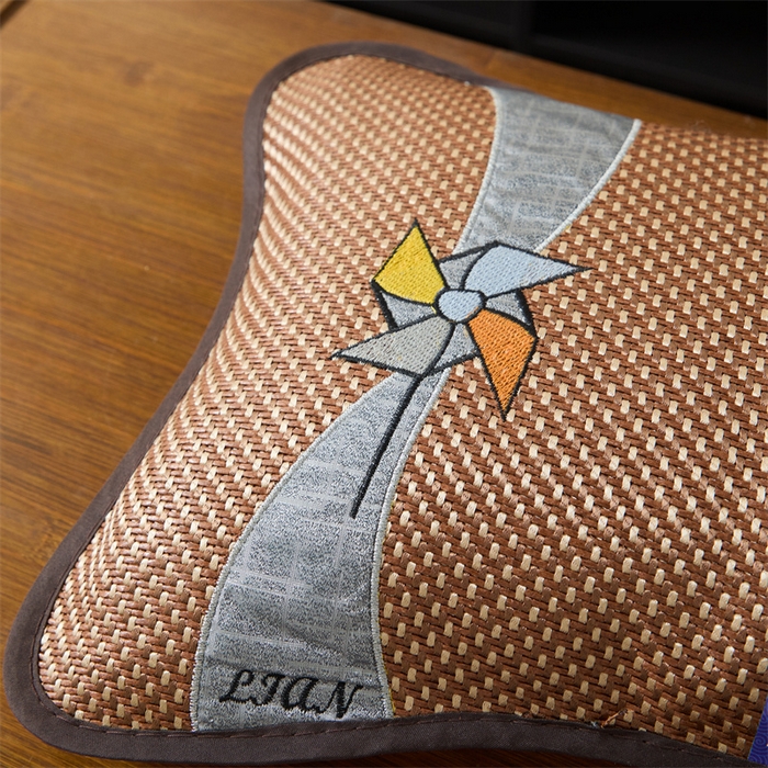 91家纺网 家纺一手货源 找家纺 （总）仁宇枕业 2026新款新品 夏季冰凉清凉藤席凉席花草荞麦枕头枕芯