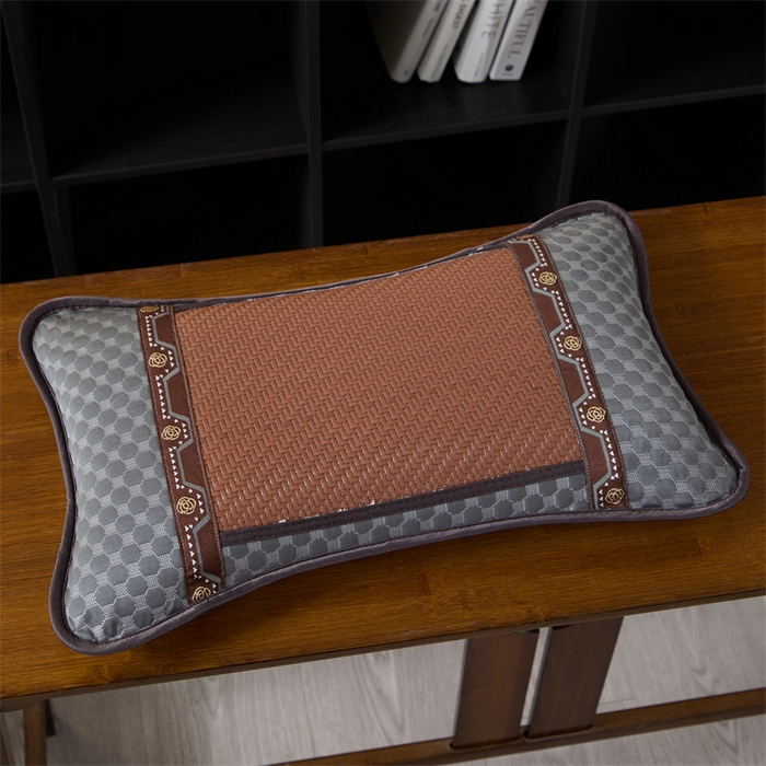 91家纺网 家纺一手货源 找家纺 （总）仁宇枕业 2026新款新品 夏季冰凉清凉藤席凉席花草荞麦枕头枕芯