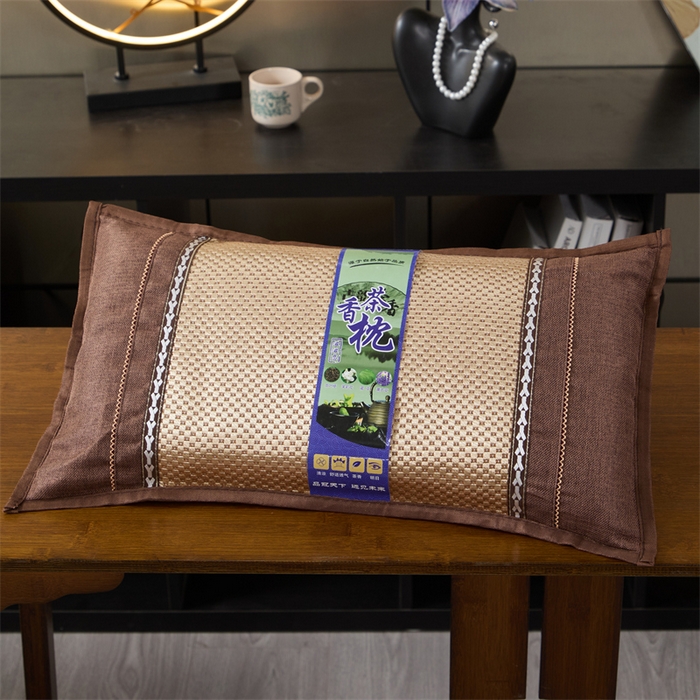 91家纺网 家纺一手货源 找家纺 （总）仁宇枕业 2026新款新品 夏季冰凉清凉藤席凉席花草荞麦枕头枕芯