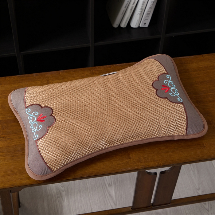 91家纺网 家纺一手货源 找家纺 （总）仁宇枕业 2026新款新品 夏季冰凉清凉藤席凉席花草荞麦枕头枕芯