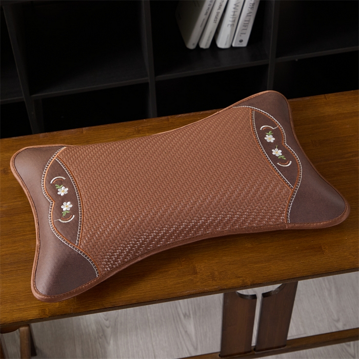 91家纺网 家纺一手货源 找家纺 （总）仁宇枕业 2026新款新品 夏季冰凉清凉藤席凉席花草荞麦枕头枕芯