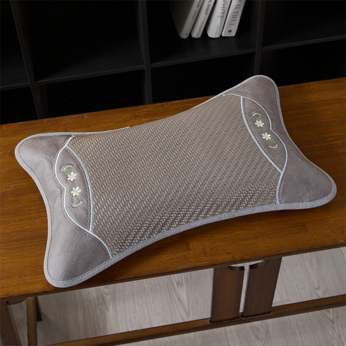 91家纺网 家纺一手货源 找家纺 （总）仁宇枕业 2026新款新品 夏季冰凉清凉藤席凉席花草荞麦枕头枕芯