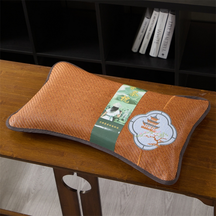 91家纺网 家纺一手货源 找家纺 （总）仁宇枕业 2026新款新品 夏季冰凉清凉藤席凉席花草荞麦枕头枕芯